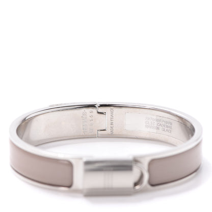 Hermes Enamel Narrow Clic Cadenas Bracelet PM Marron Glace 4 of 5