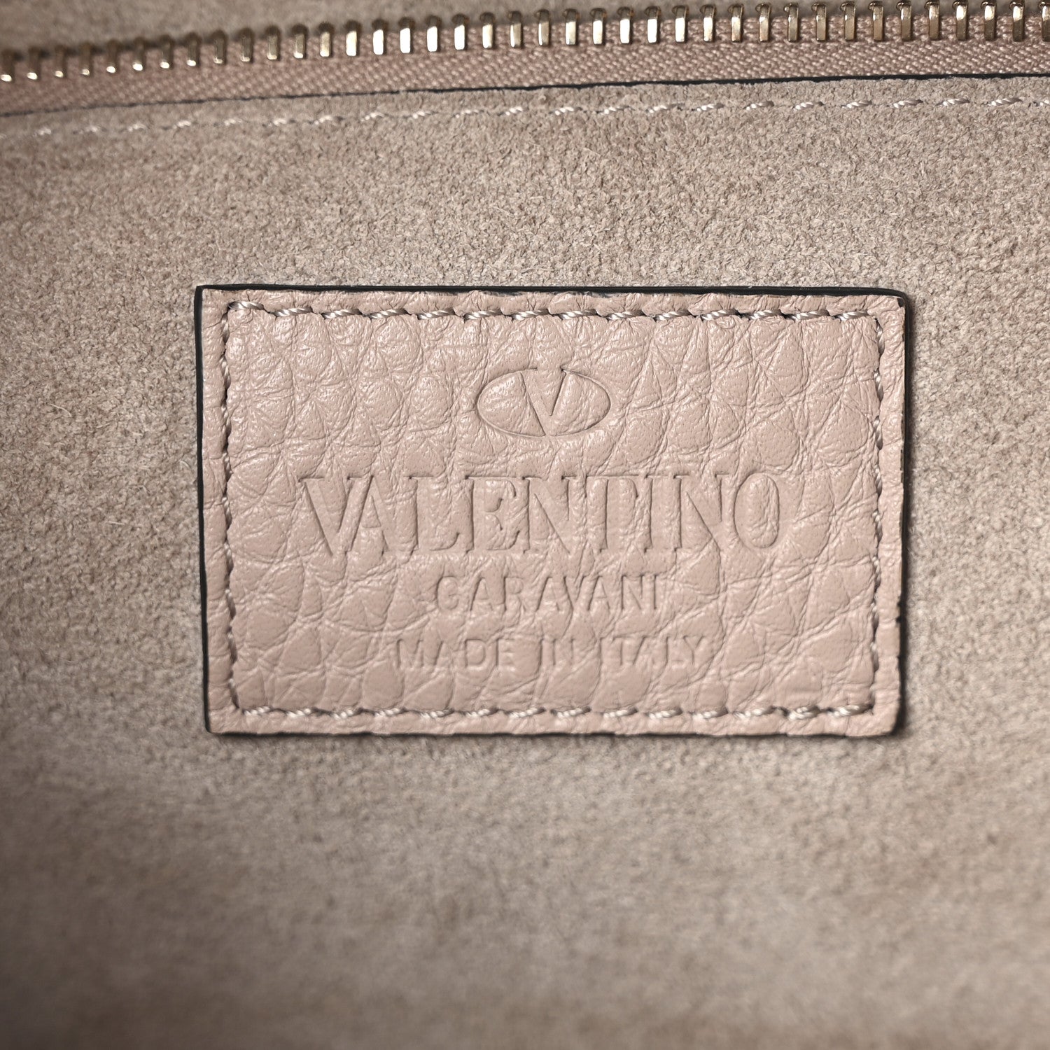 Valentino Garavani Vitello Medium Glam Lock Rockstud Flap Poudre 6 of 9