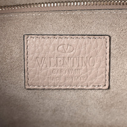 Valentino Garavani Vitello Medium Glam Lock Rockstud Flap Poudre 6 of 9