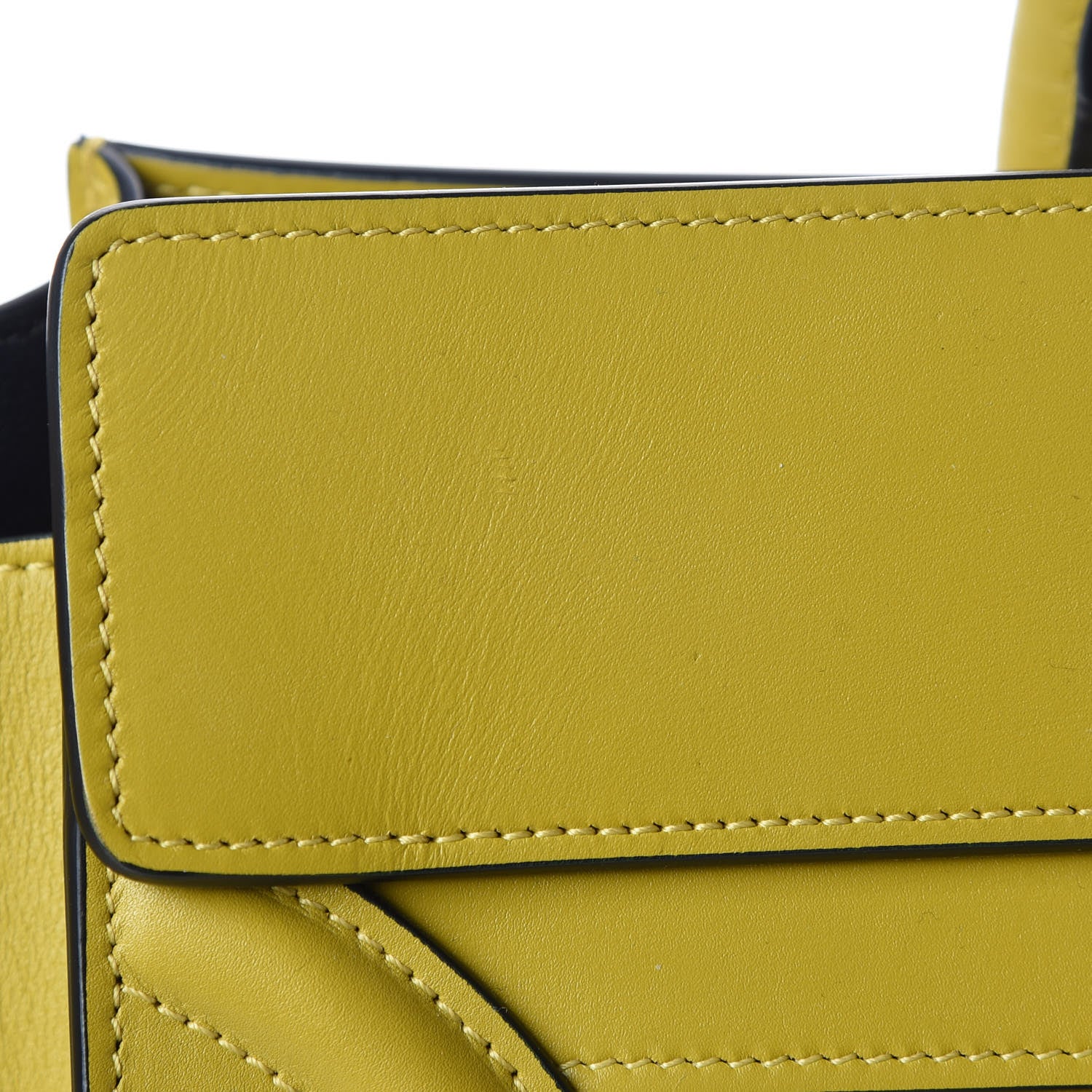 Celine Palmelato Mini Luggage Chartreuse 11 of 12