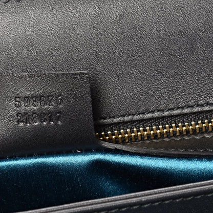 Gucci Suede Patent Web Medium Ophidia Chain Shoulder Bag New Shamarock Black 6 of 15