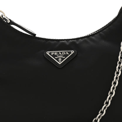 Prada Nylon Re-Edition 2005 Shoulder Bag Black 8 of 12