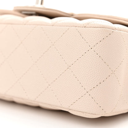 Chanel Caviar Quilted Mini Rectangular Flap Light Beige 10 of 11