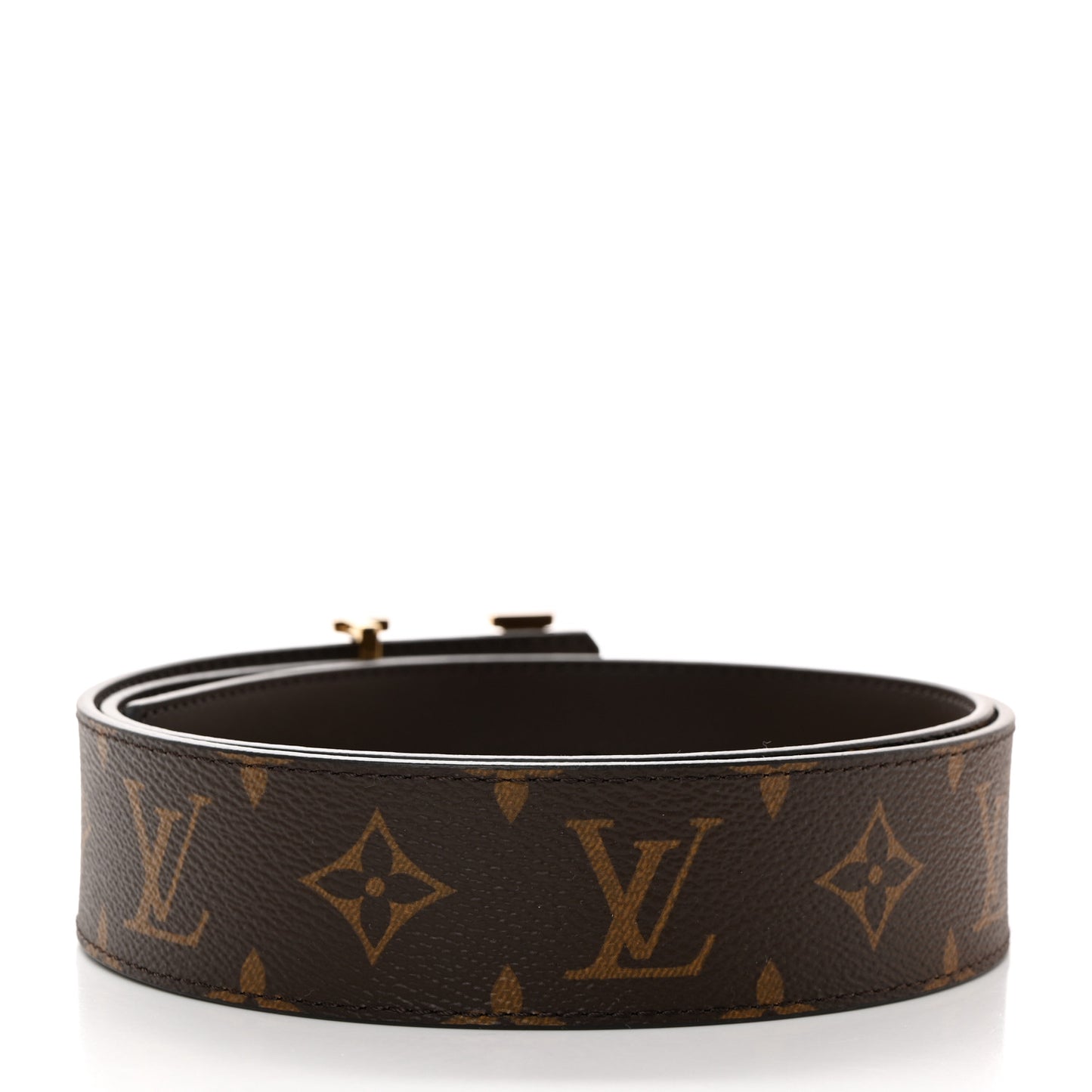Monogram Calfskin 40mm LV Initiales Reversible Belt 90 36 Black
