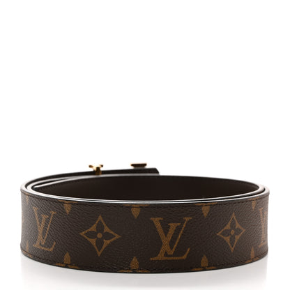 Louis Vuitton Monogram Calfskin 40mm LV Initiales Reversible Belt 90 36 Black 3 of 6