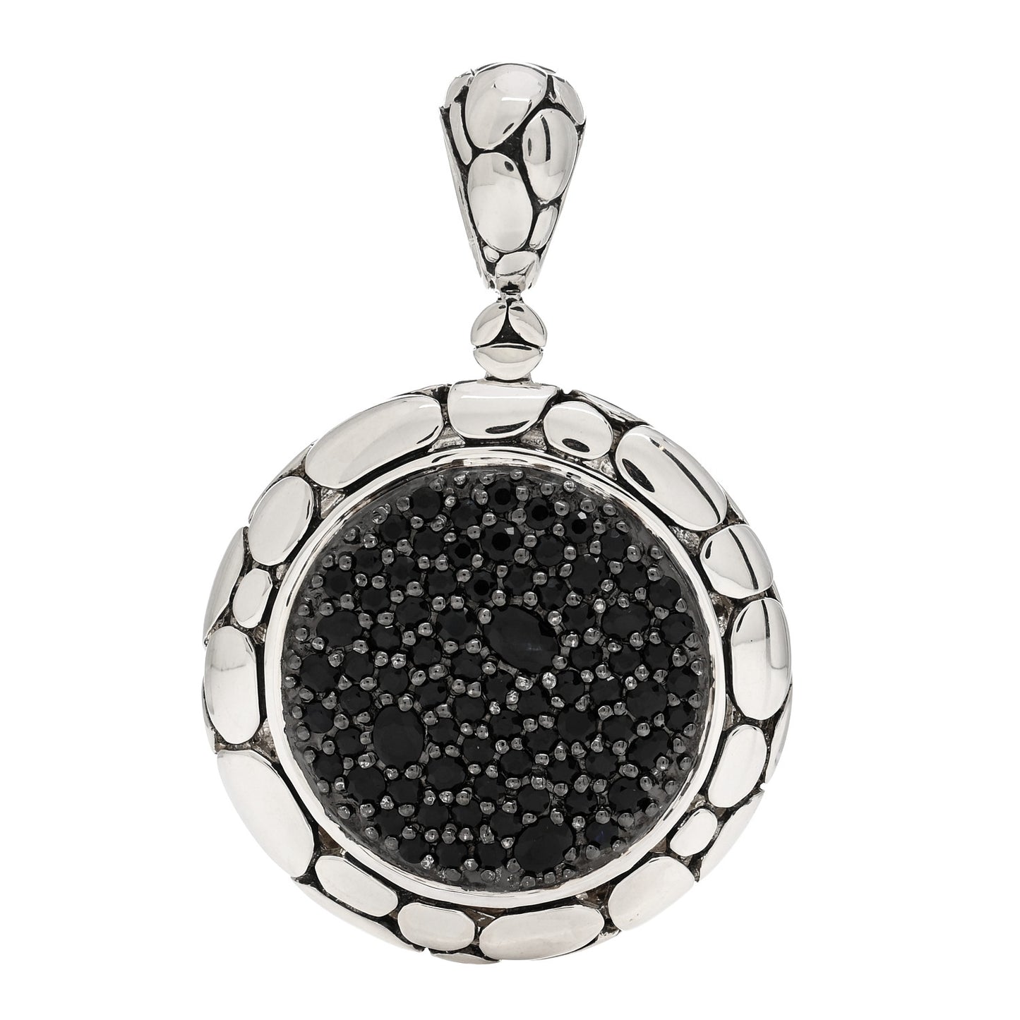 Sterling Silver Black Sapphire Kali Pendant
