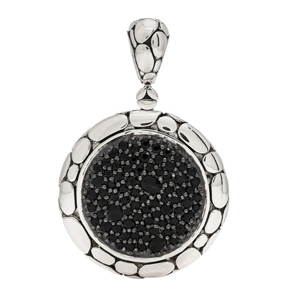 John Hardy Sterling Silver Black Sapphire Kali Pendant 1 of 3