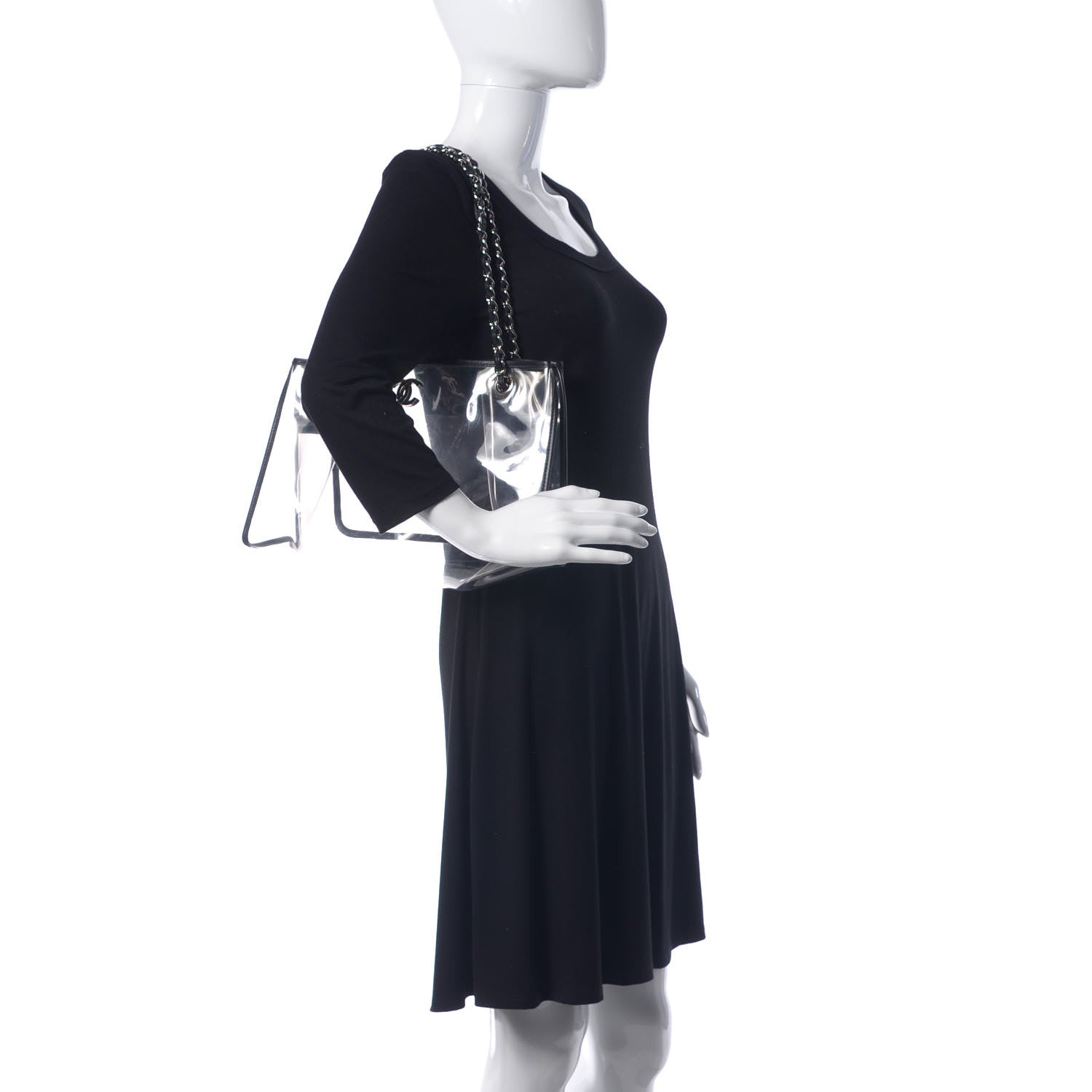 Chanel Lambskin Vinyl Naked Tote Black 2 of 11