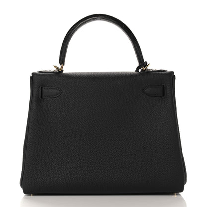 Hermes Togo Matte Alligator Kelly Retourne Touch 28 Black 5 of 39