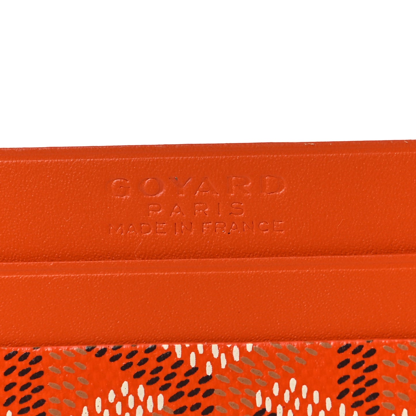 Goyardine Saint Sulpice Card Holder Orange