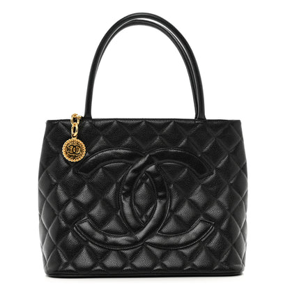 Chanel Caviar Quilted Medallion Tote Black 1 of 10