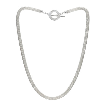 Tiffany Sterling Silver Somerset Mesh Toggle Necklace 3 of 4