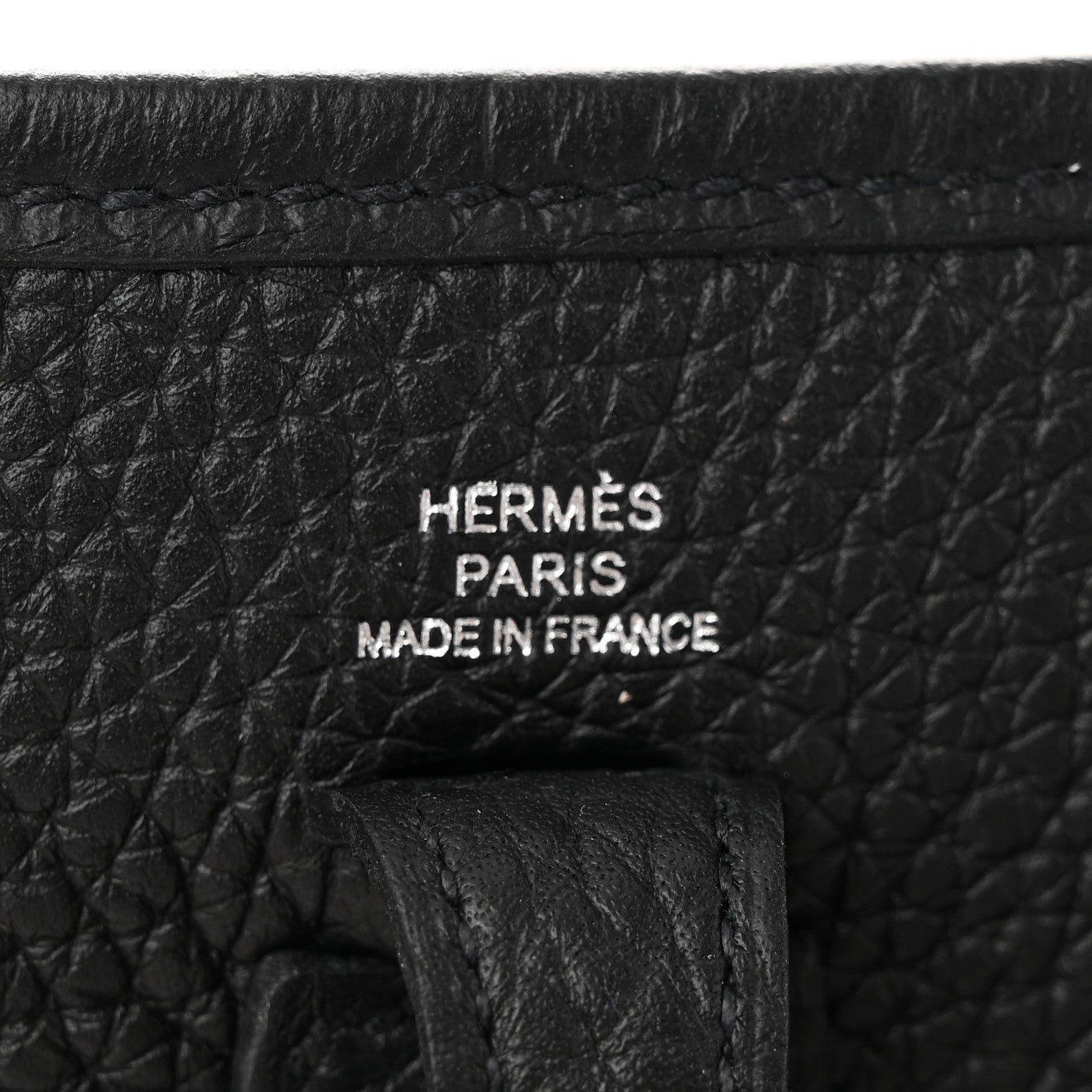 Hermes Taurillon Clemence Evelyne TPM Black 6 of 11