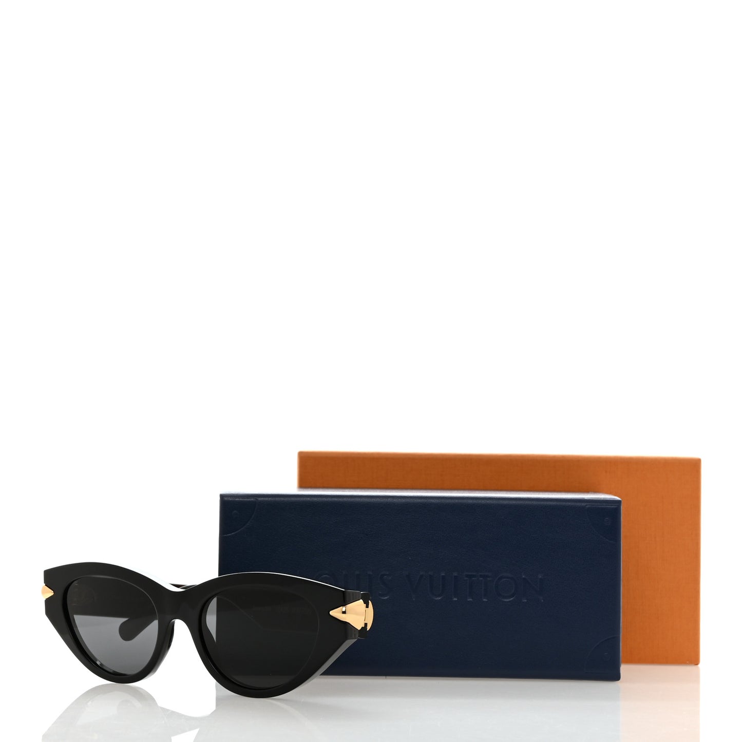 Acetate LV Malletage Cat Eye Sunglasses Z1986W Black