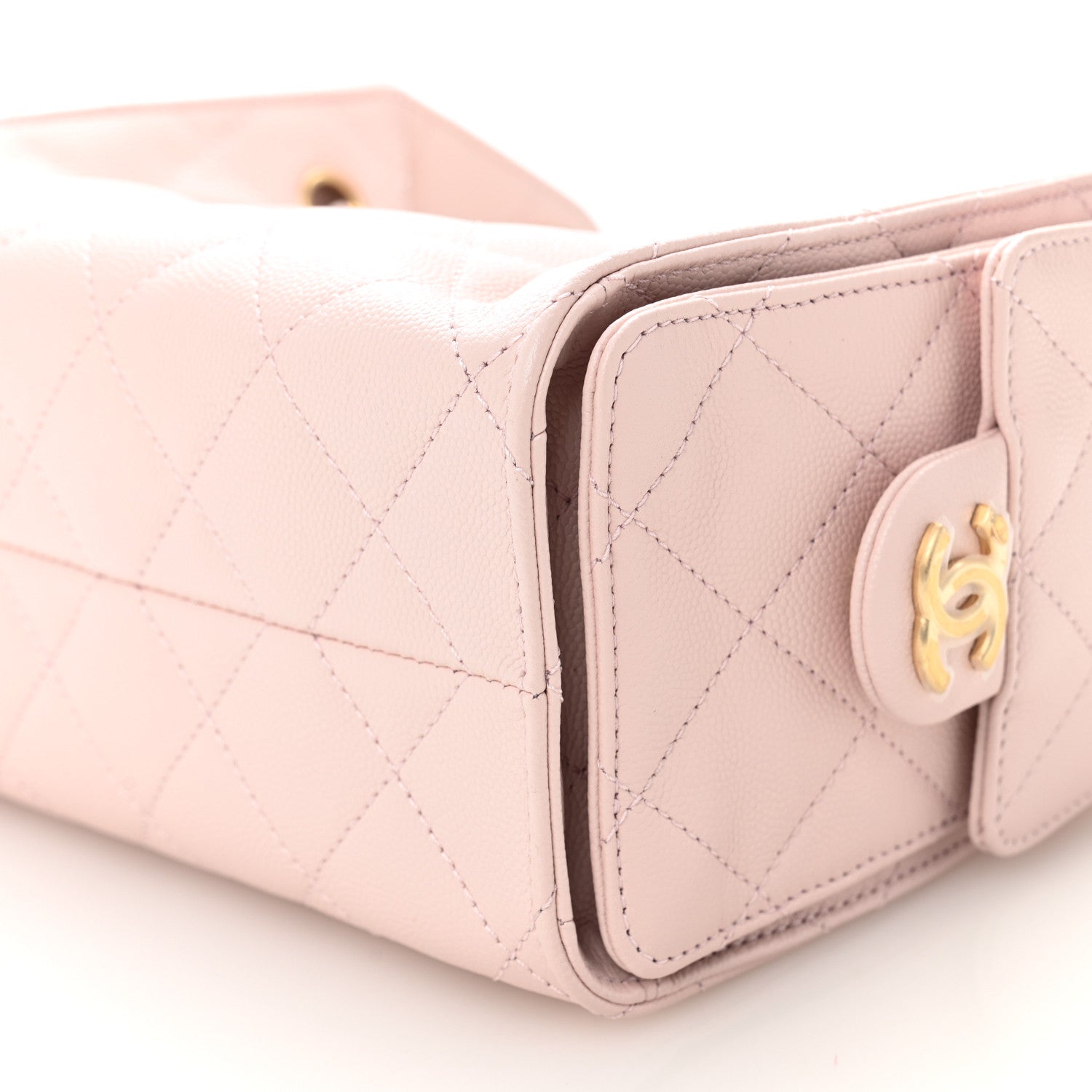 Chanel Caviar Quilted Mini Chanel 25 Handbag Light Pink 17 of 20