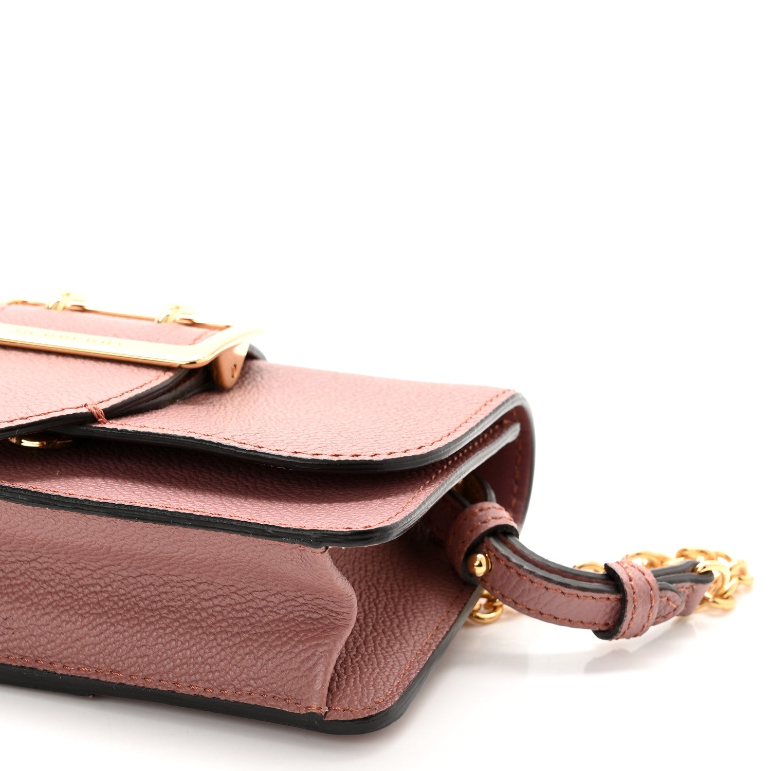 Burberry Grainy Calfskin Mini Buckle Bag Dusty Pink 9 of 9