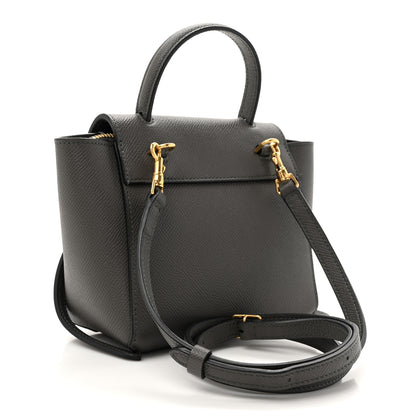 Celine Grained Calfskin Pico Belt Bag Grey 3 of 14