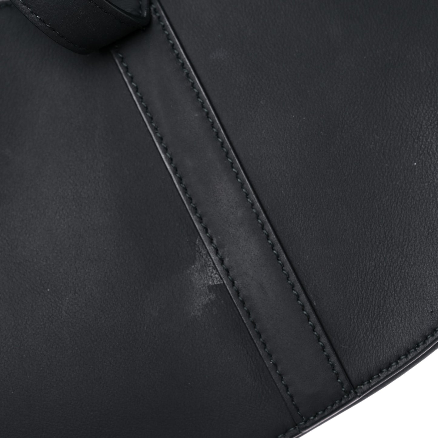 Ultra Matte Calfskin Saddle Bag Black