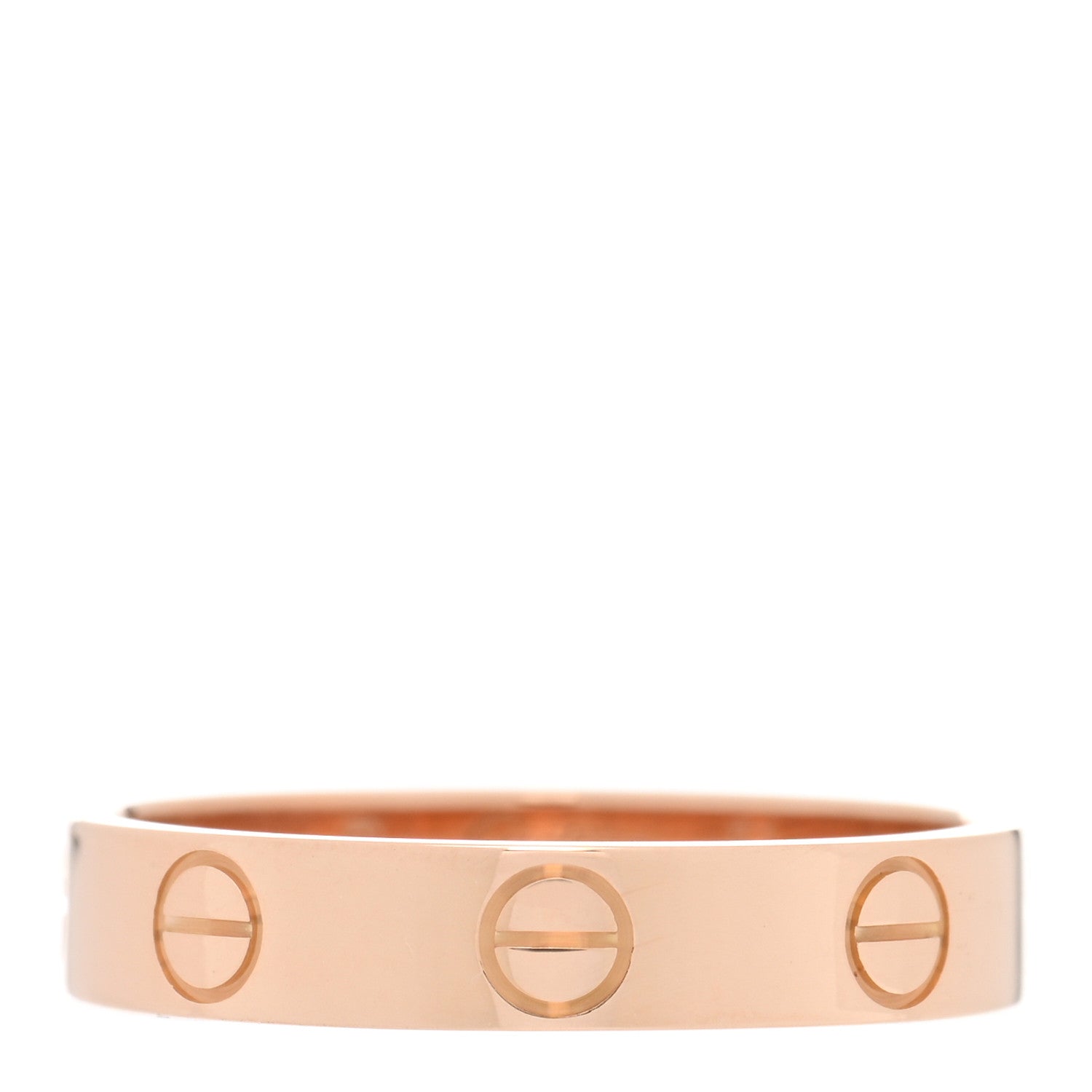 Cartier 18K Pink Gold 3.5mm LOVE Wedding Band Ring 51 5.75 1 of 5
