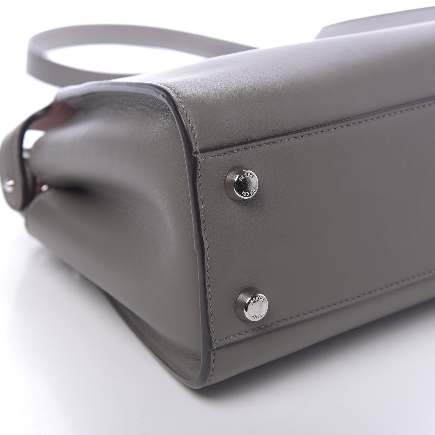 Fendi Vitello Tahiti Burro Medium Peekaboo Iconic Essentially Satchel Foresta Macaron 11 of 11