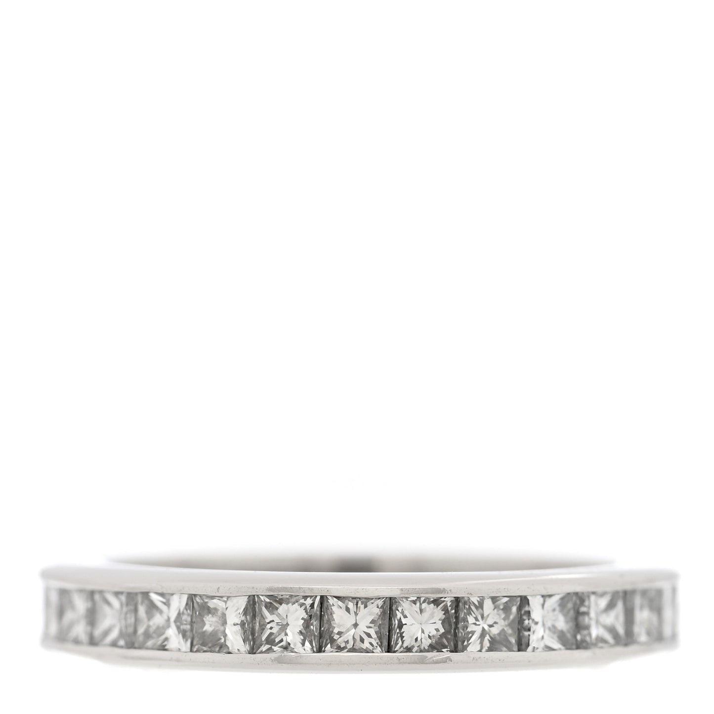 Platinum Diamond Channel Set Princess Wedding Band Ring 46 3.75