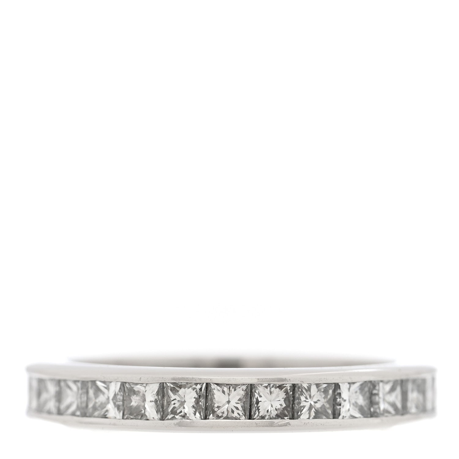 Harry Winston Platinum Diamond Channel Set Princess Wedding Band Ring 46 3.75 1 of 5
