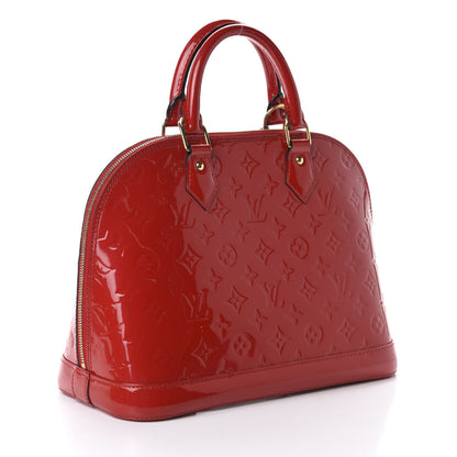 Louis Vuitton Vernis Alma PM Cherry 3 of 11