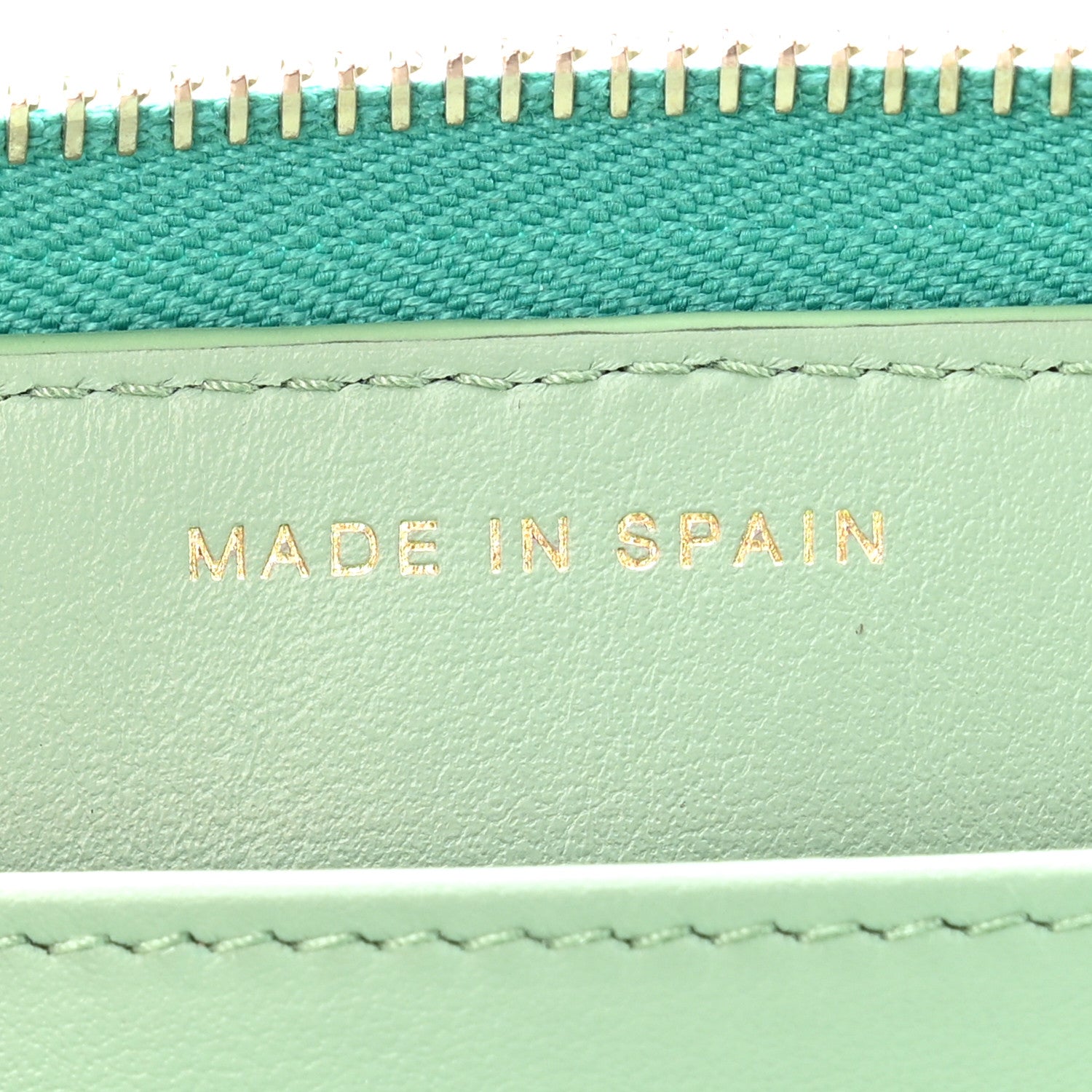 Chanel Caviar Quilted Perforated CC Long Zipped Wallet Green 8 of 12