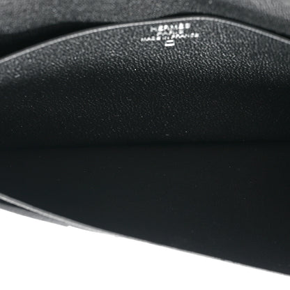 Hermes Matte Alligator Bearn Gusset Wallet Black 7 of 10