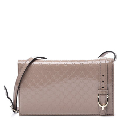 Gucci Patent Microguccissima Mini Nice Wallet Dark Cipria 1 of 8