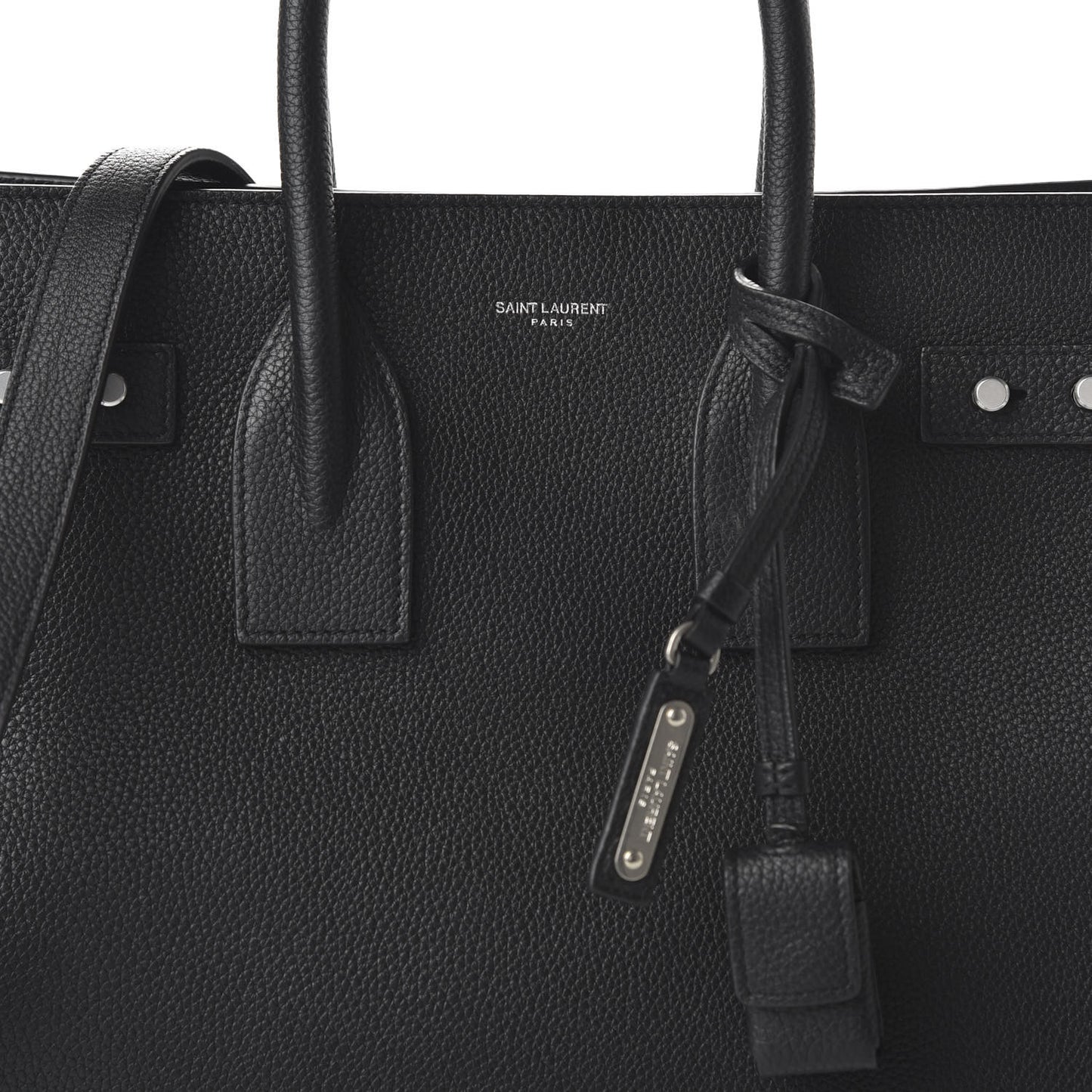 Grained Calfskin Small Supple Sac De Jour Black