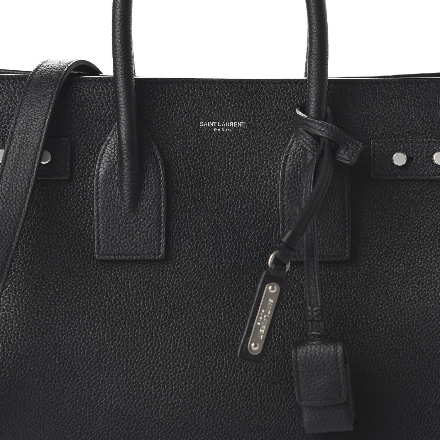 Saint Laurent Grained Calfskin Small Supple Sac De Jour Black 10 of 11