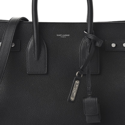 Saint Laurent Grained Calfskin Small Supple Sac De Jour Black 10 of 11