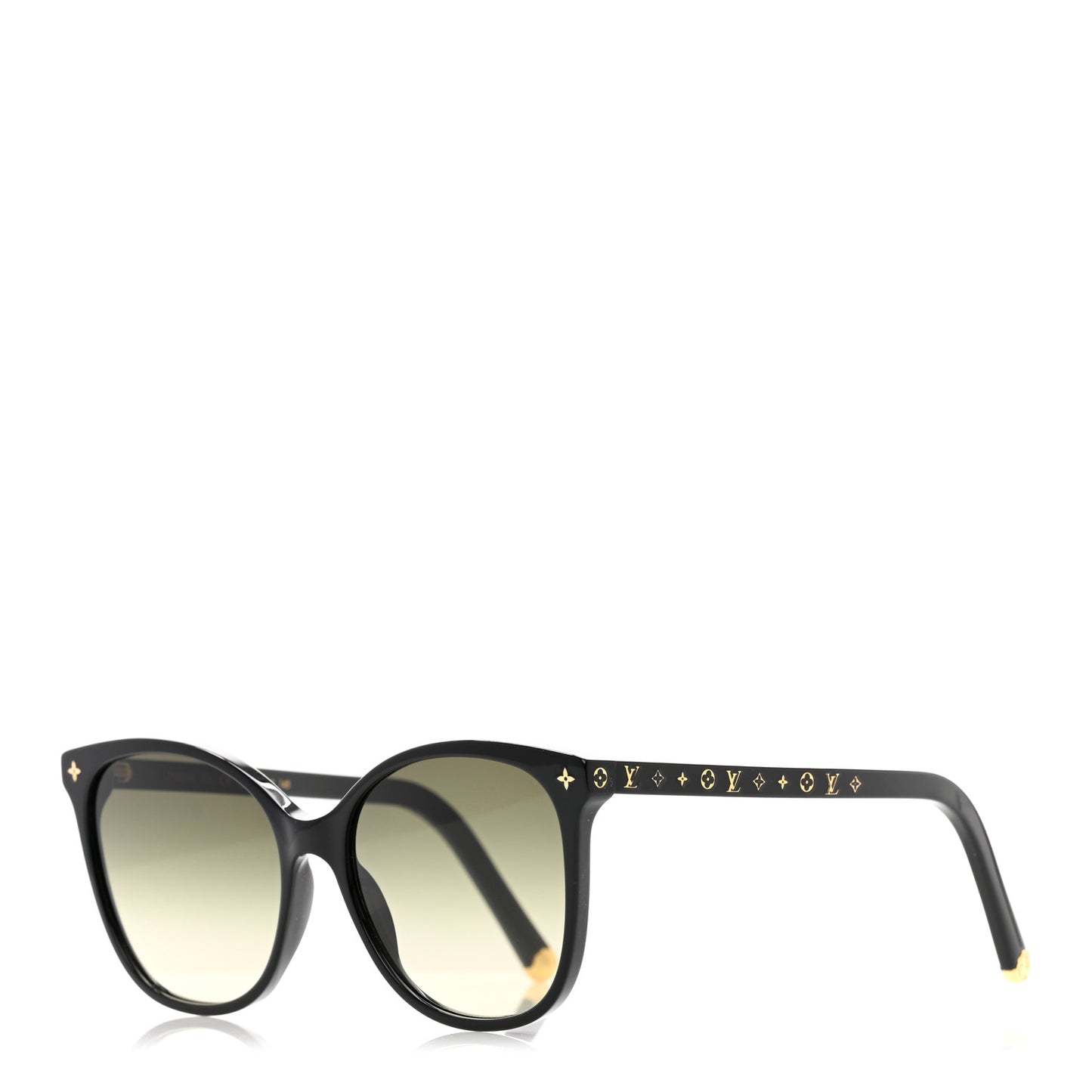Acetate My Monogram Light Cat Eye Sunglasses Z1657W Black