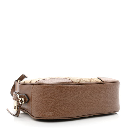 Gucci Monogram Mini Bree Messenger Bag Beige Tabacco 4 of 10