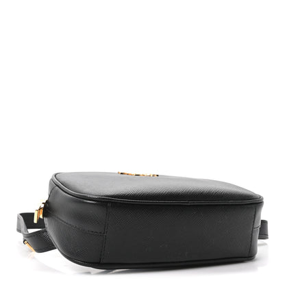 Prada Saffiano Lux Metal Belt Bag Black 4 of 9