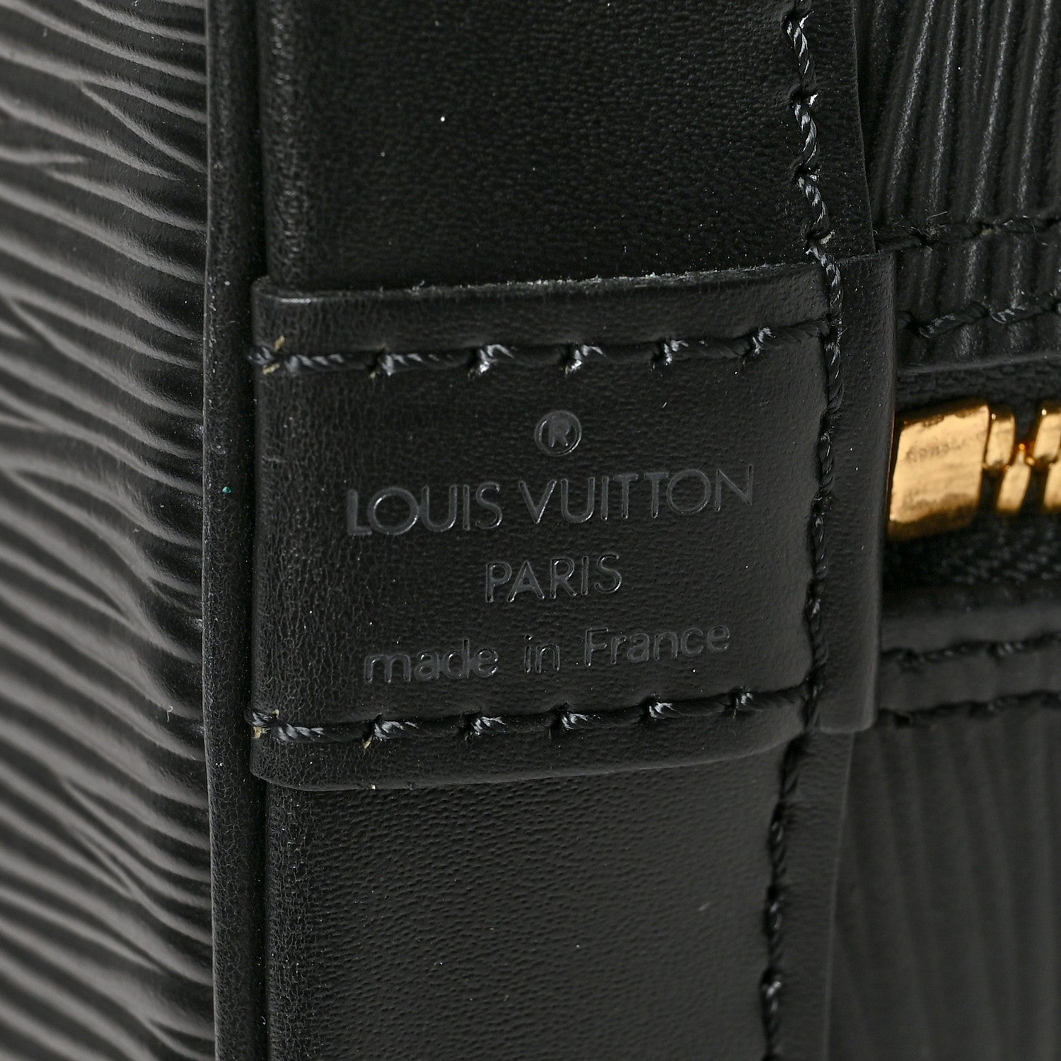 Louis Vuitton Epi Alma PM Black 7 of 12