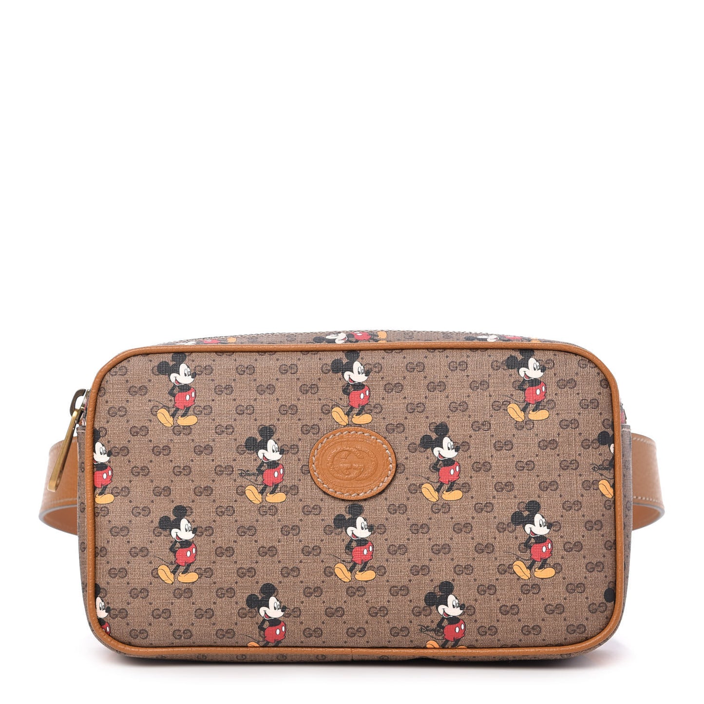 X DISNEY Mini Vintage GG Supreme Monogram Mickey Mouse Small Belt Bag 90 36 Beige Vintage Sun Oil