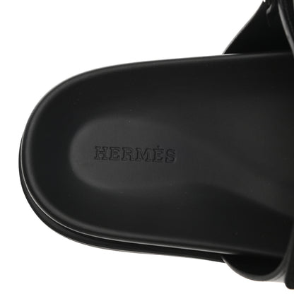 Hermes Calfskin Mens Chypre Sandals 43 Black 7 of 10