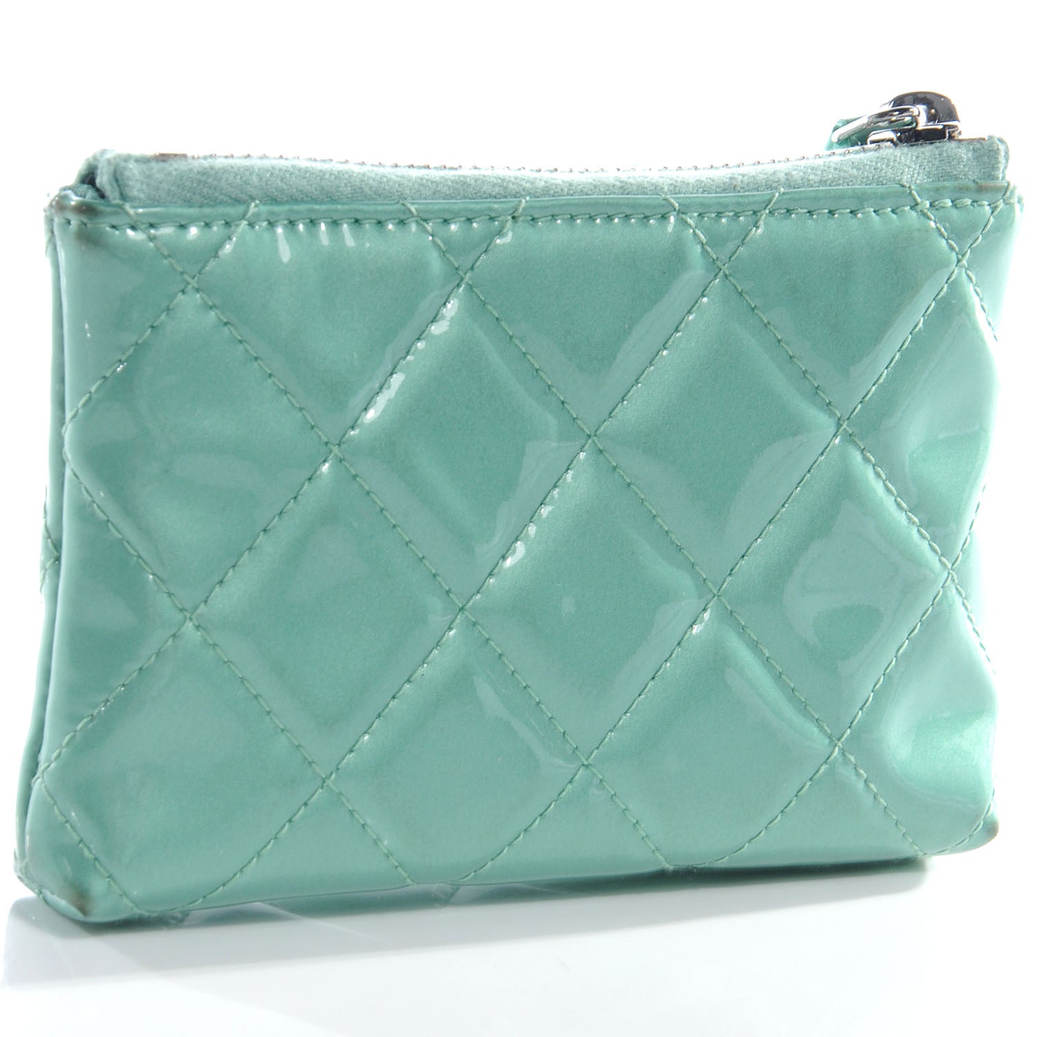 Chanel Patent Key Holder Case Green 3 of 8