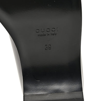 Gucci Ancora Calfskin Womens Horsebit Platform Loafers 39 Black 7 of 11