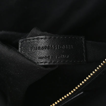 Saint Laurent Lambskin Quilted Maxi Icare Shopping Tote Black 7 of 10