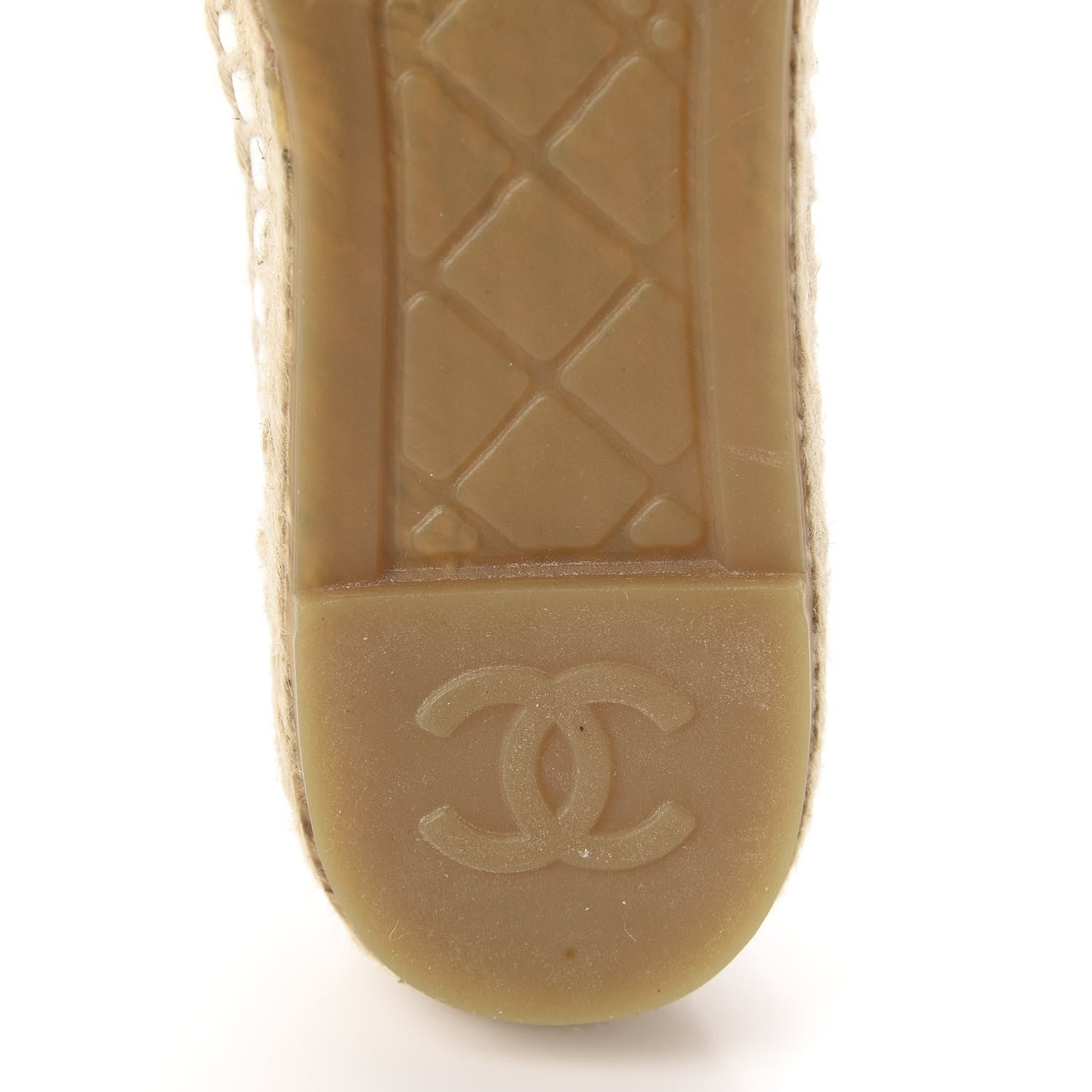 Chanel Patent Calfskin Crystal CC Espadrilles 36 White Black 11 of 12