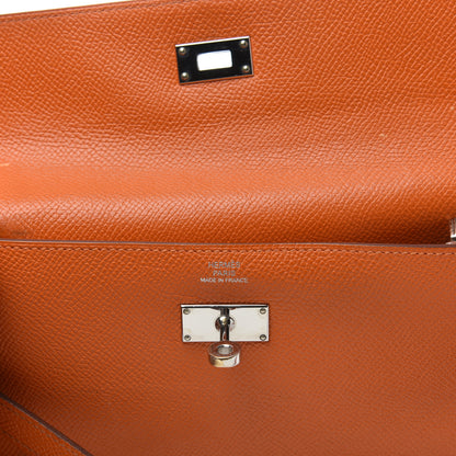 Hermes Epsom Kelly Longue Wallet Orange 5 of 5