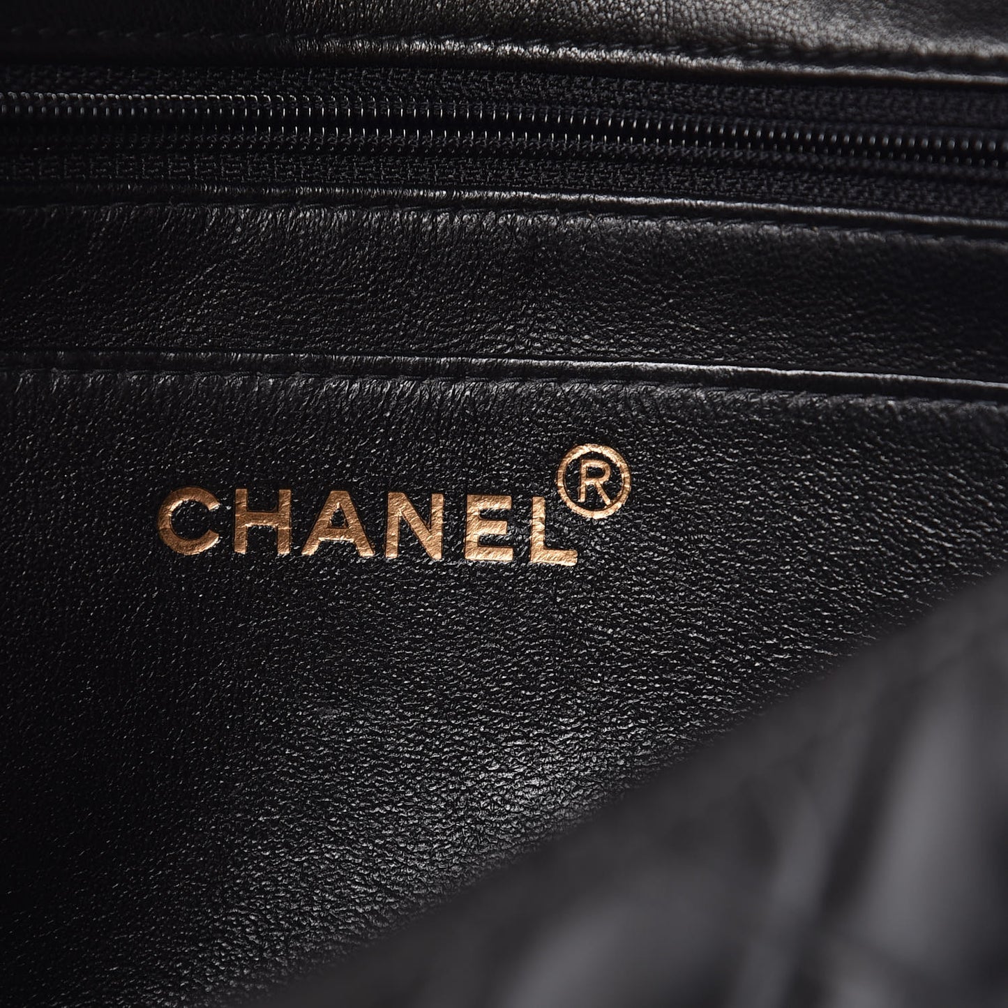 Lambskin Quilted Medium Single Flap Black