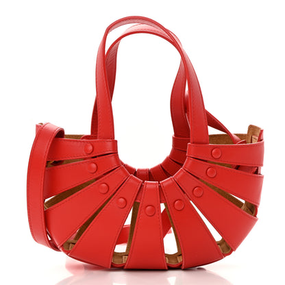 Bottega Veneta French Calfskin Small Shell Bag Chili Tomato 3 of 13
