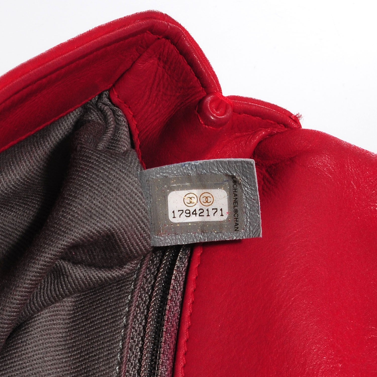 Chanel Iridescent Calfskin Diamond Embroidered Small Flap Red 10 of 10
