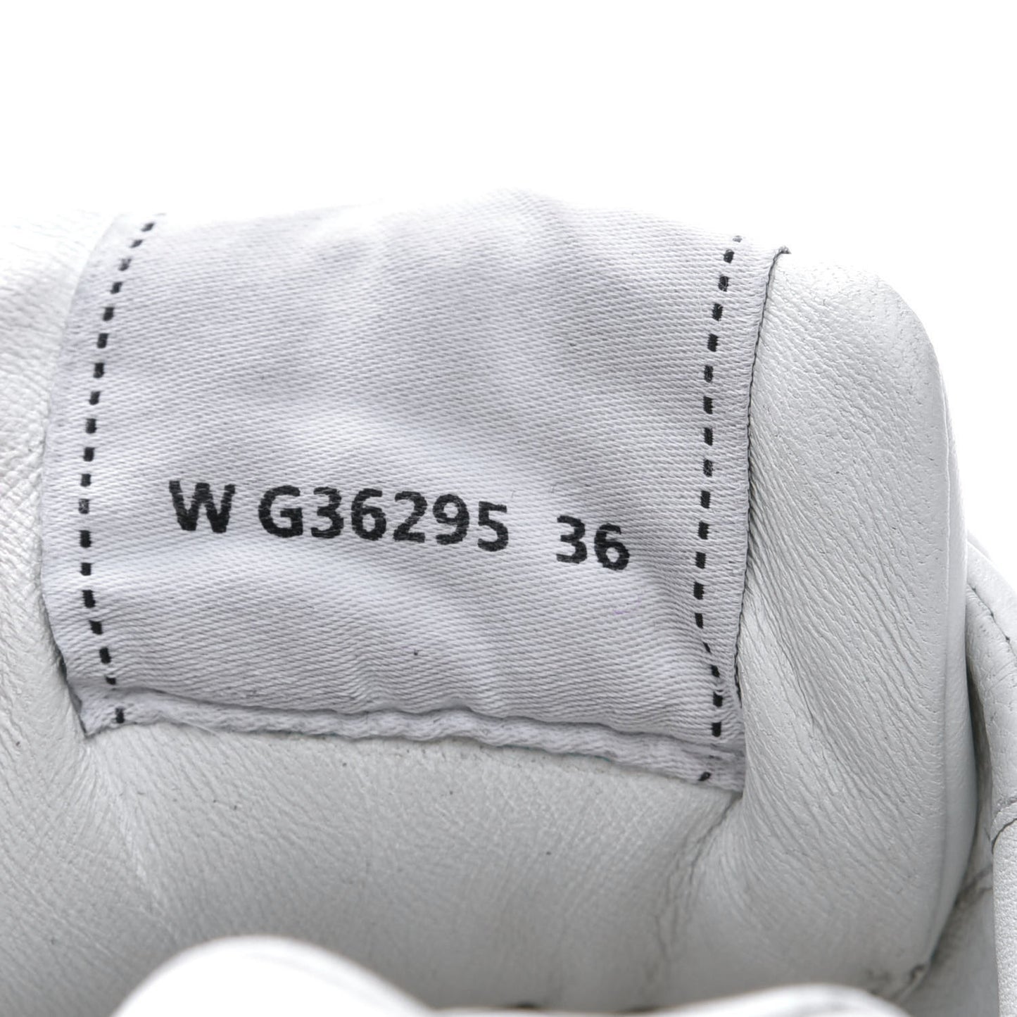 Calfskin Womens Logo Sneakers 36 White