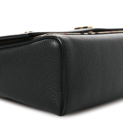 Burberry Grainy Calfskin Vintage Check Note Crossbody Bag Black 8 of 11