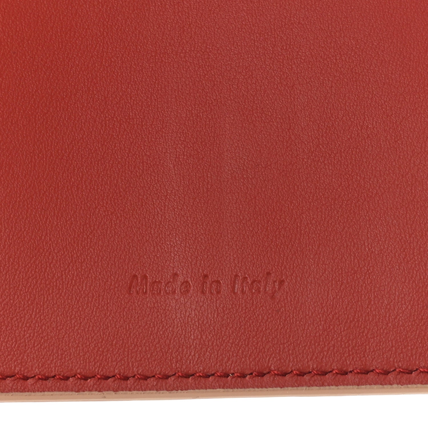 Celine Grained Calfskin Medium Multifunction Strap Wallet Powder Red 7 of 7